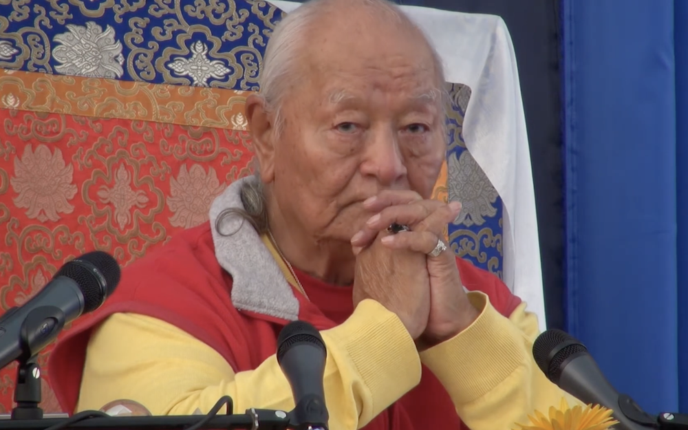 Намкай Норбу Ринпоче в Северном Кунсангаре 2013г.